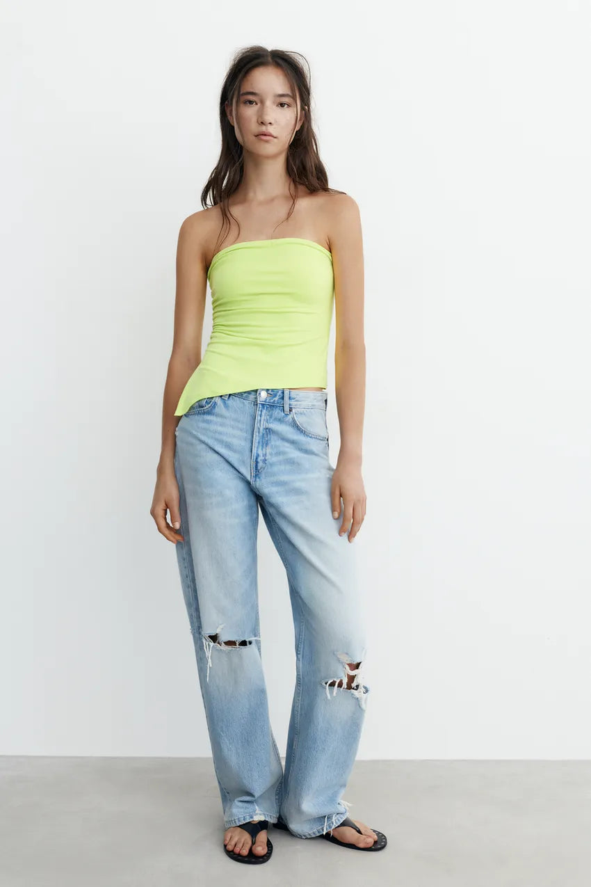 Asymmetrical Bandeau Top