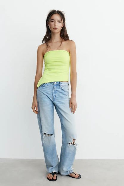 Asymmetrical Bandeau Top